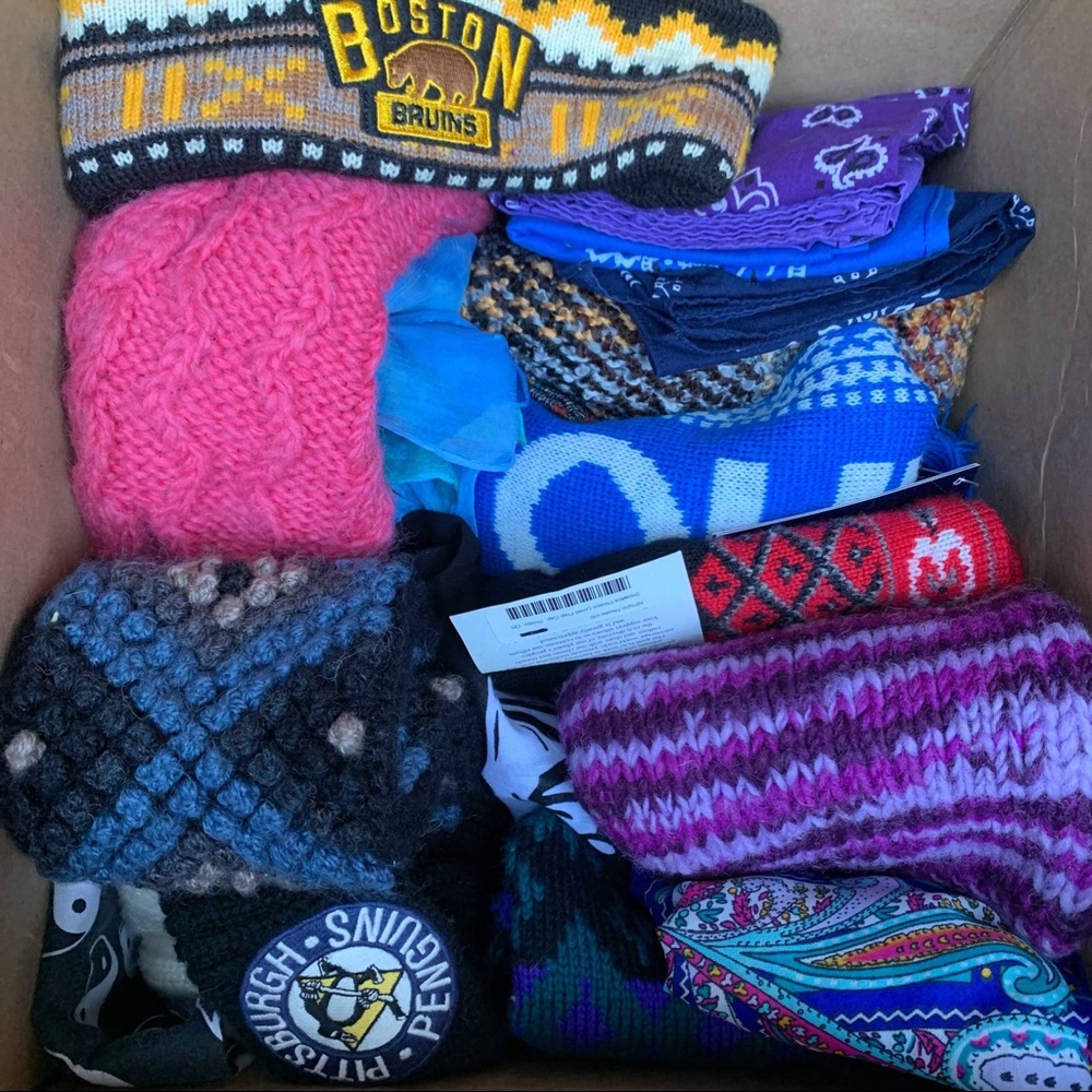 Resellers mystery box 1 Scarves hats and bandannas